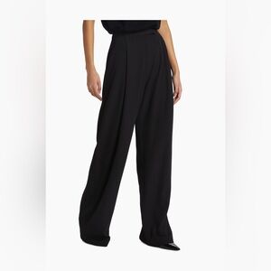 The SEI Pleated Baggy Trousers Elegant Black Women's Pants new